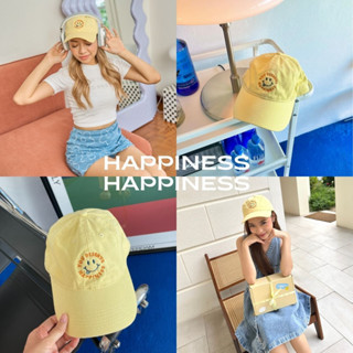 ใส่โค้ด 491X3 ลดทันที 20.-🔥 หมวกแก๊ป Happiness💛 by asissy.club