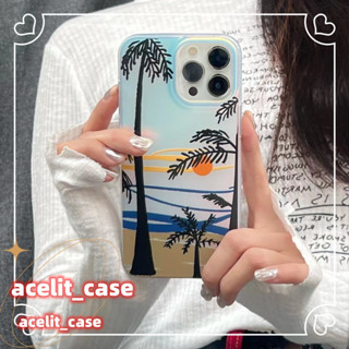 ❤️ส่งของขวัญ❤️ เคสไอโฟน 11 12 13 14 Pro Max ฤดูร้อน มหาสมุทร มะพร้าว แฟชั่น ความนิยม Case for iPhone สไตล์วรรณศิลป์