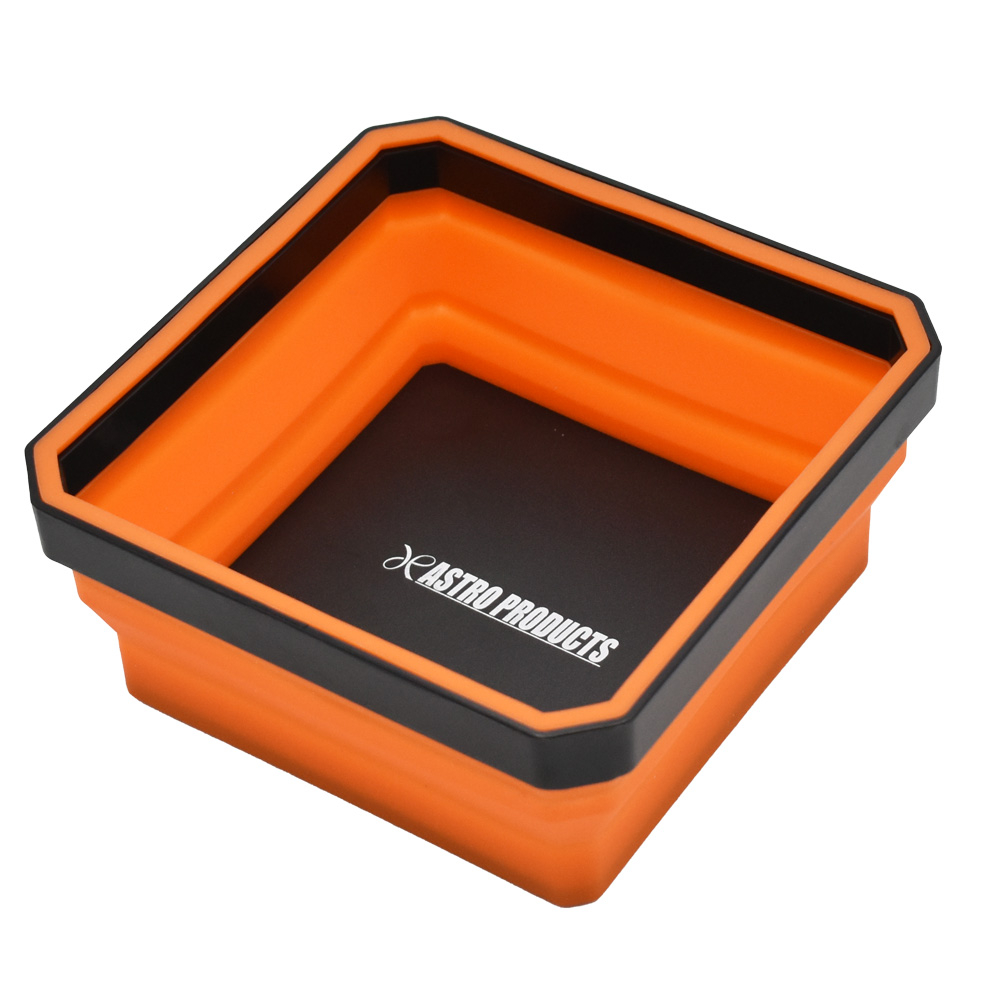 Astro Products ถาดแม่เหล็กซิลิโคนพับได้ สีส้ม / Folding Magnet Tray Orange