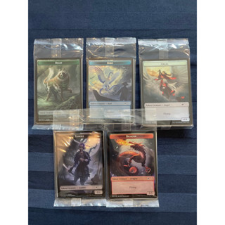 Magic The Gathering Token Promo Foil ชุด 5 ใบ ของ Exclusive ครับ