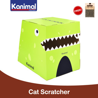 Kanimal Cat Toy ของเล่นแมว ที่ลับเล็บแมว รุ่น Dinosaur (ประกอบง่าย) สำหรับแมวทุกวัย ขนาด 40x30x35 ซม. แถมฟรี! Catnip