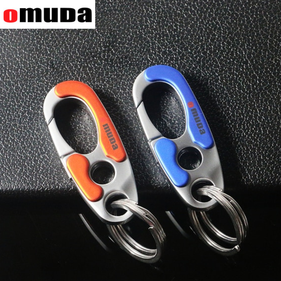 พวงกุญแจ OMUDA 3752 สำหรับ​ รถยนต์ รถมอเตอร์ไซค์ และอื่นๆ วัสดุสแตนเลสแข็งแรง ดีไซน์สวยงาม