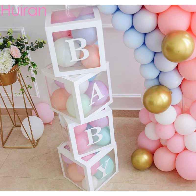 (🇹🇭พร้อมส่ง) กล่องใส DIY  กล่องตัวอักษรA-Z สำหรับปาร์ตี้/วันเกิด/แต่งงาน ส่งไว