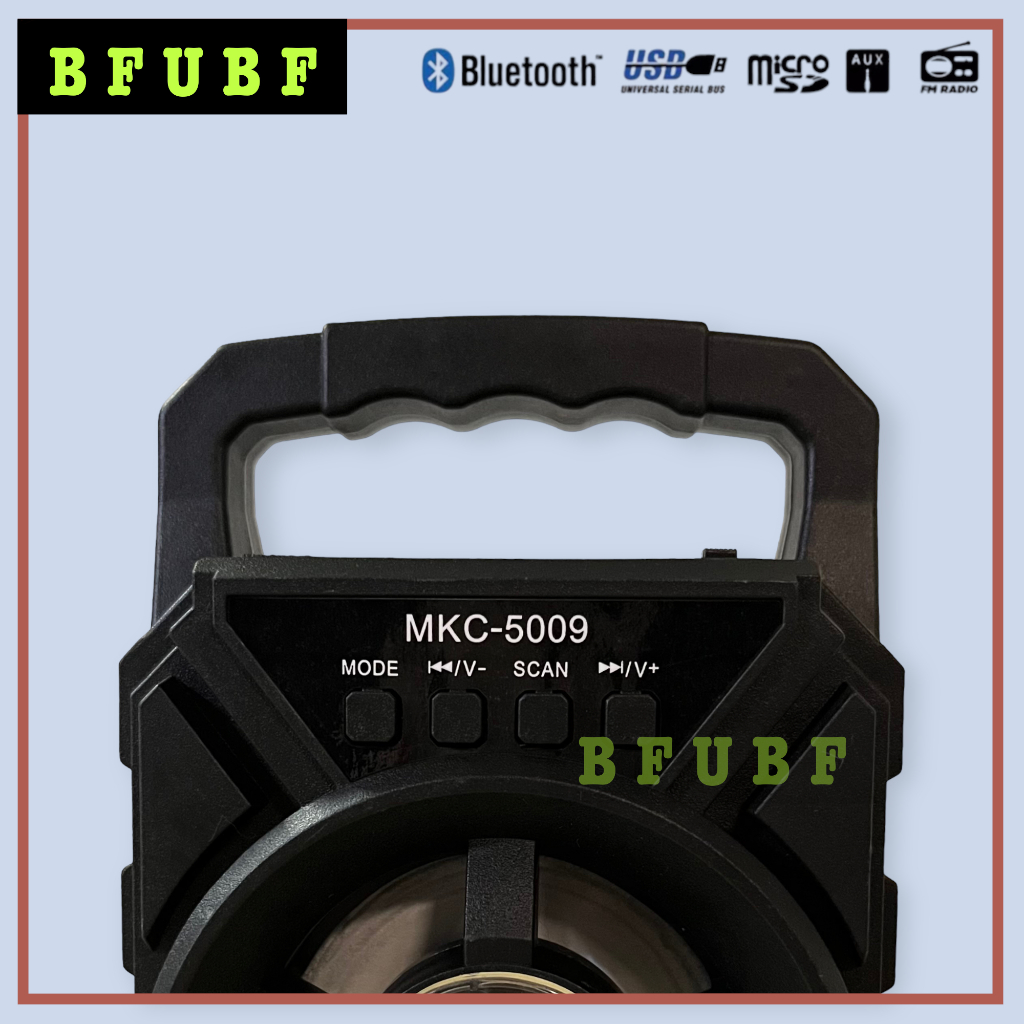 ลำโพง Bluetooth ไร้สาย, ซับวูฟเฟอร์ (รองรับไมโครโฟน, บลูทู ธ , USB, การ์ด TF, วิทยุFM,แสดงแบตเตอรี่，AUXอินพุตเสียง) ลำโพ ราคา ถูกที่สุด ดีลบีเคเค แกลเลอรีภาพที่ 3