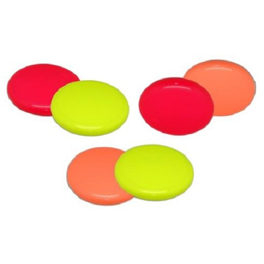 UNT : จานร่อนสีสะท้อนแสง (เซ็ท 2 ชิ้น) ราคาพิเศษ 129 บาท LD-116 - 118