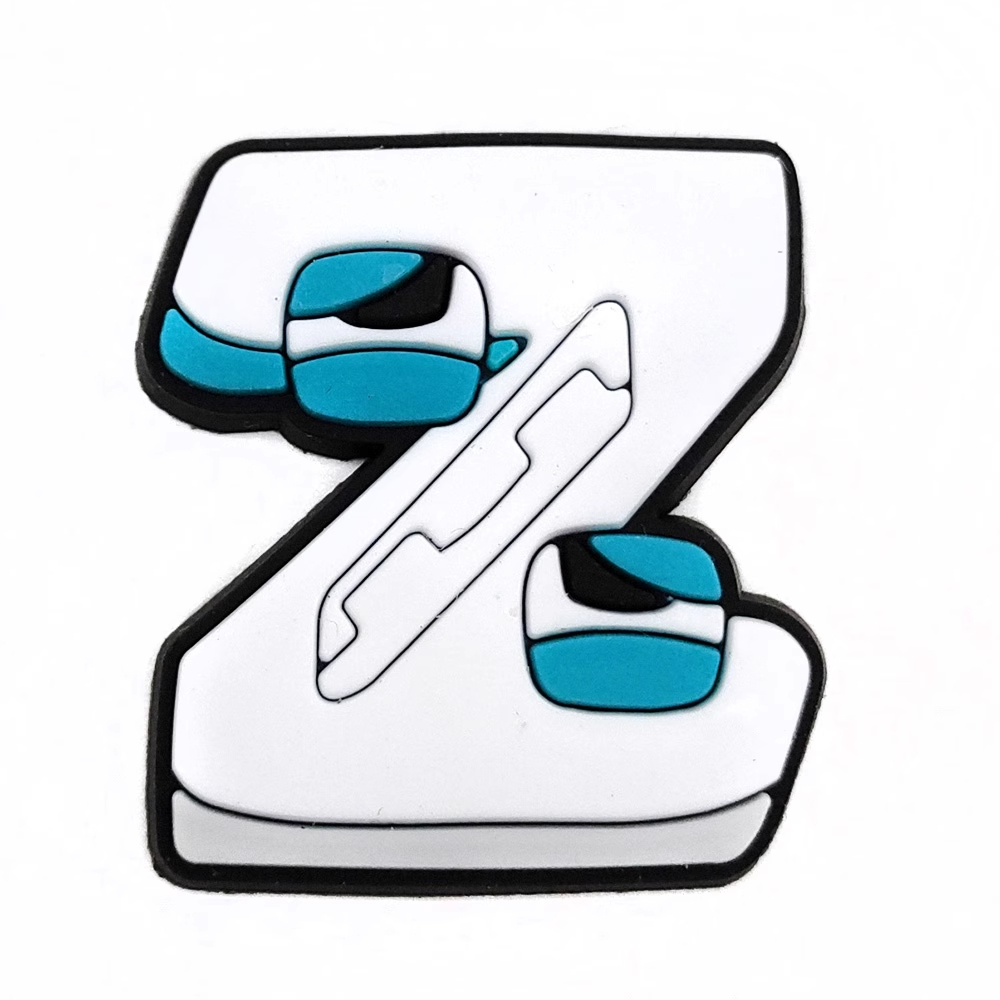 ตัวติดรองเท้า Pvc ตัวอักษรการ์ตูน A-Z สำหรับตกแต่งรองเท้าหัวโต CROCS JIBBITZ ติดง่าย น่ารักๆ