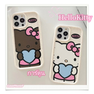 ✨ส่งของขวัญ✨เคส for iPhone 11 14 Pro Max Case for iPhone 12 13 ป้องกันการตก การป้องกัน HelloKitty สาวน่ารักหัวใจ