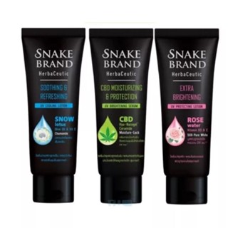 Snake brand herbaceutic CBD moisturizing  &amp; protection สเนค แบรนด์ เฮอร์บาซูติค ซีบีดี  180ml