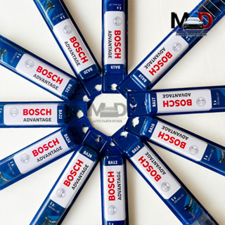 ✨NEW✨ใบปัดน้ำฝน BOSCH แท้ รุ่น Advantage ขนาด 12-26 นิ้ว ติดตั้งง่าย ปัดสะอาด มาตฐานเยอรมัน(เดี่ยว+คู่)