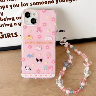 🎁ส่งของขวัญ🎁เคสไอโฟน 11 13 12 Pro Max คุโรมิ สีชมพู Sanrio เคส for ไอโฟน14 pro max soft case Iphone