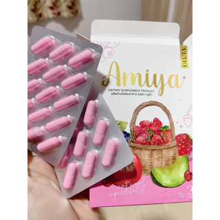 เอมิย่า กลูต้า สูตรใหม่ไมย่า (Amiya Gluta) กลูต้าไธโอนเข้มข้น ✅ ช่วยให้ผิวกระจ่างใส เนียนละเอียด ✅ ช่วยฟื้นฟูปัญหาผิวต่า