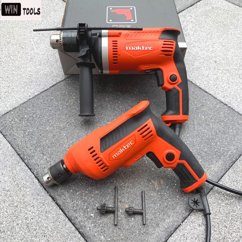 Maktec**รับประกัน 6 เดือนเต็ม **สว่าน สว่านไฟฟ้ารุ่น MT814-710W 13mm+สว่าน 3 หุน รุ่น MT606-450W 10mm ปรับซ้าย-ขวาไ