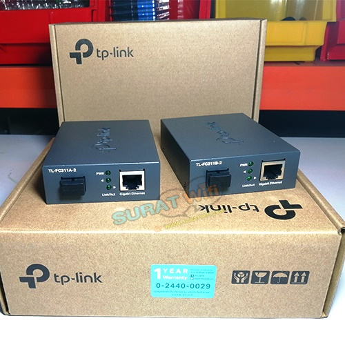 มีเดี่ยคอนเวอร์เตอร์ TP-Link TL-FC311 สินค้ารับประกันศูนย์ไทย 1 ปี ระยะ2กิโลSM