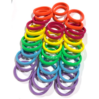 ⭐ยางรัดผม ยางยืด 12 ชิ้น ตกชิ้นละ 2 บาท (งานรอบนี้มาเป็น-ซอง…