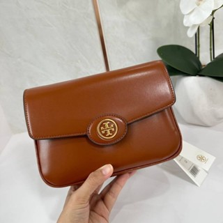 (สีน้ำตาล) TORY BURCH ROBINSON SPAZZOLATO 005