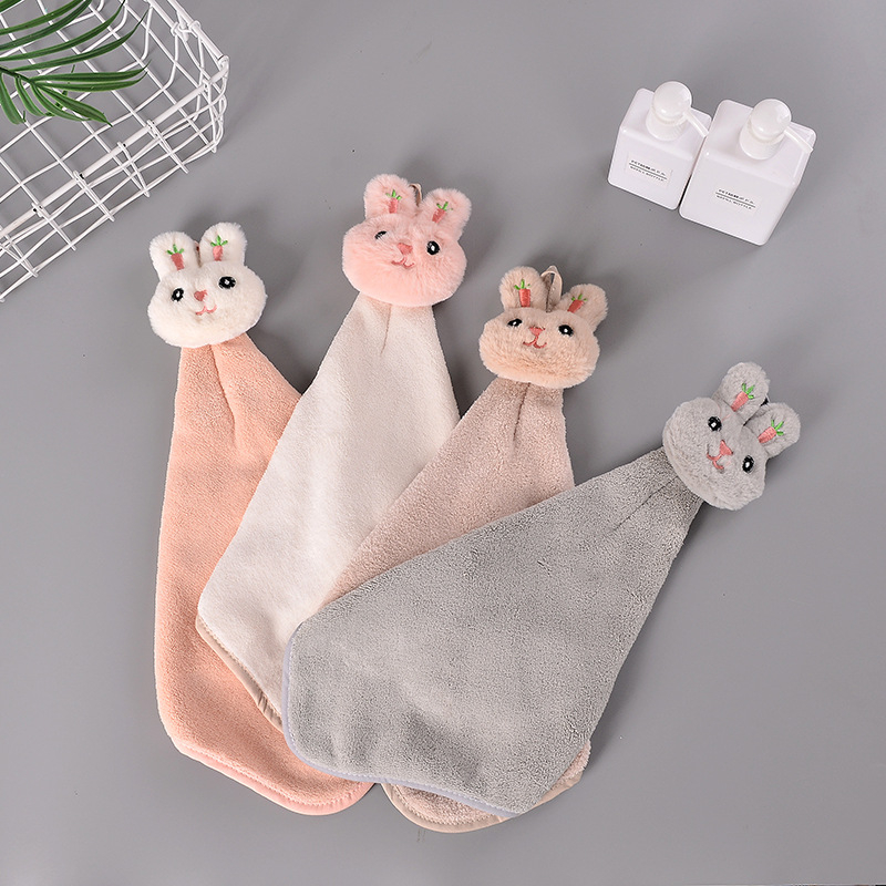 ShopAt.Two[NP-7121] ผ้าเช็ดมือแบบแขวน ผ้าเช็ดเอนกประสงค์ หนา นุ่ม ซับน้ำดี