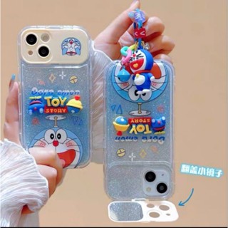 เคสกระจก+พวงกุญแจ OPPO  F9 A3s A5 2020 A15 A16 A17 A17k A31 A53 Reno5 5g Reno6 5g Reno8z A57 4g A57 5g  A78 5g Reno8T 5g