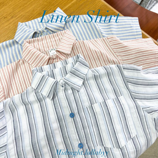 เสื้อเชิ้ตผ้าลินิน(ตัวยาวและครอป) linen shirt