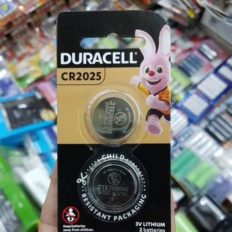 ถ่าน Duracell CR2025 3V จำนวน 2ก้อน ของแท้บริษัทมีข้อมูลภาษาไทยด้านหลังแพค