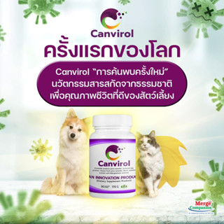 Canvirol [แท้💯] อาหารเสริมกระตุ้นภูมิสุนัขและแมว ใช้ประกอบการรักษา เอดส์แมว ลิวคีเมีย มะเร็ง