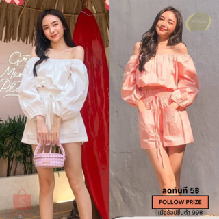 𝙣.𝙨𝙞𝙨𝙩𝙖𝙘𝙡𝙤𝙨𝙚𝙩𝙨 - ชุดเซ็ต รุ่น Del luna cutie mini-set : ป้าย Promthong ชุดเซ็ตเสื้อ + กางเกง น่ารักมากๆ