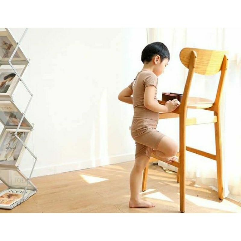 ชุดเสื้อผ้ากางเกงขาสั้น ชุดเด็กพุงป่อง ชุดเด็กผ้าเด้ง ชุดเด็กMinky Mom พร้อมส่ง - รูปที่ 3