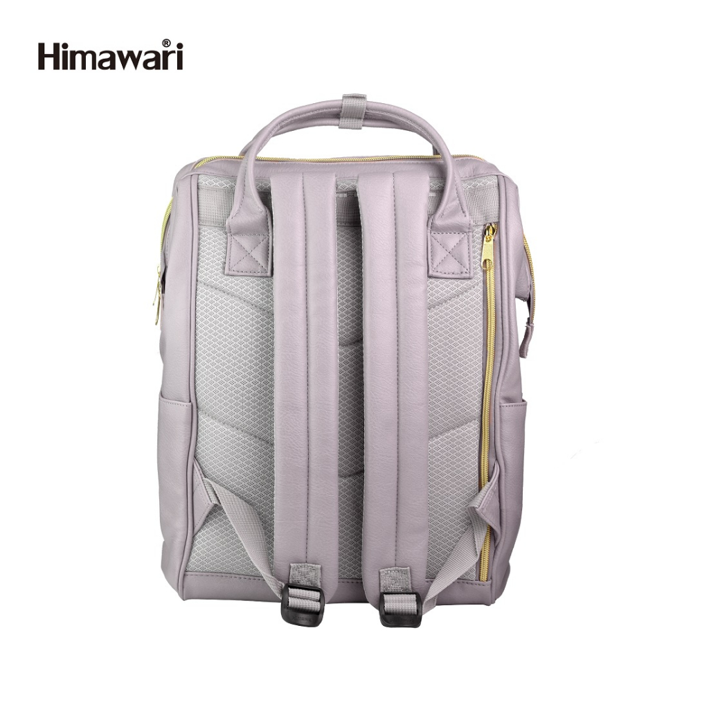 HIMAWARI กระเป๋าเป้หนังสะพายหลัง กันน้ำ 14" Laptop Backpack with USB Port รุ่น 9001 สี #36 Light Purple