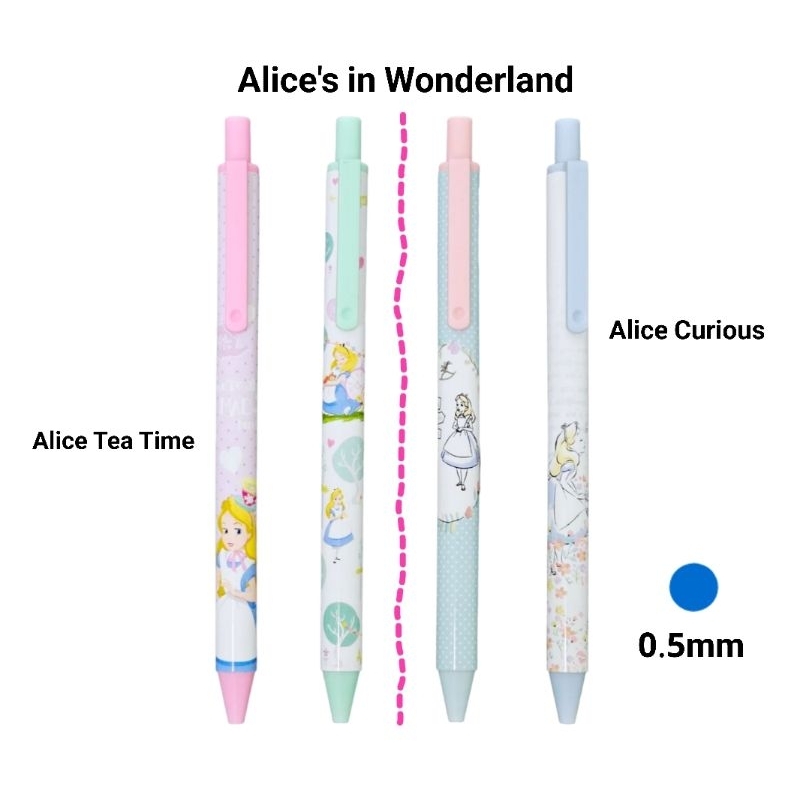 Master Art ปากกาเจล อลิซ Alice's in Wonderland ขนาด 0.5มม. หมึกน้ำเงิน