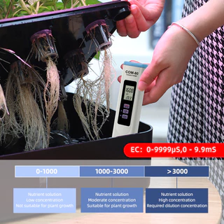 RCYAGO เทอร์โมมิเตอร์/ec/tds meter ด้วยการทดสอบคุณภาพน้ำ ATC สำหรับการปลูกพืชไร้ดิน พร้อมแบตเตอรี่