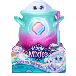 Magic Mixies Magical Misting Rainbow Cauldron with Interactive 8 inch  Plush Toy