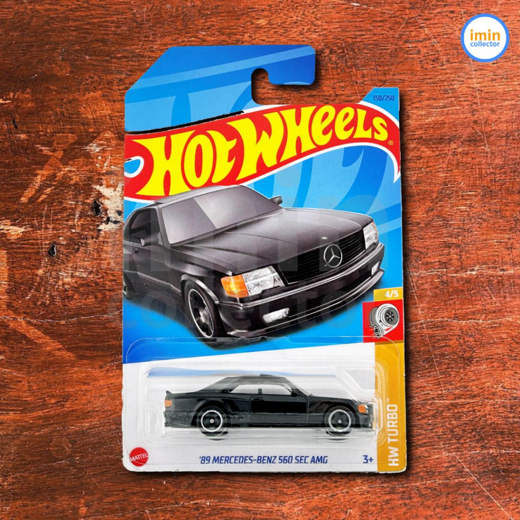 รถเหล็ก Hotwheels [ '89 Mercedes-Benz 560 SEC AMG ] 1/64