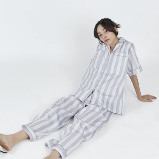 ชุดนอน sliptosleep - Cloud Stripes Pants Set