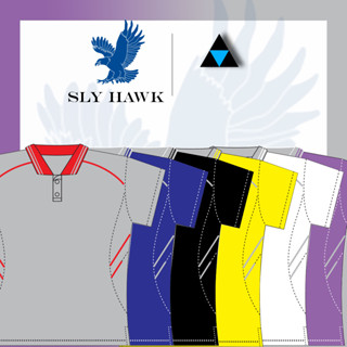 เสื้อโปโลหญิง เสื้อคอปกแขนสั้น เสื้อโปโลสีพื้น FLY HAWK FLYHAWK รุ่น A369  ของแท้ 100%