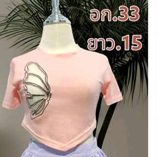 35 รวมเสื้อครอป  เสื้อกล้าม  มือ1 พร้อมส่ง