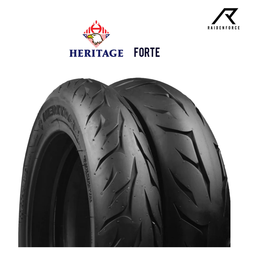 ยางนอกแบบไม่ใช้ยางใน Heritage Forte 80/90 ขอบ14ล้อหน้า