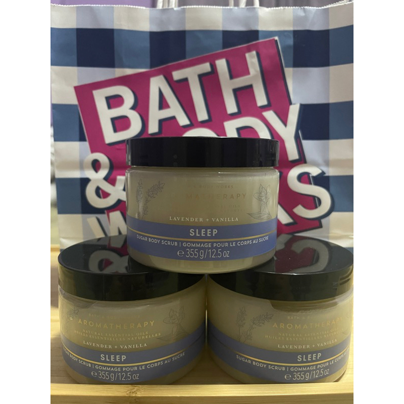sugar body scrub aromatherapy bath and body works กลิ่น lavender + vanila