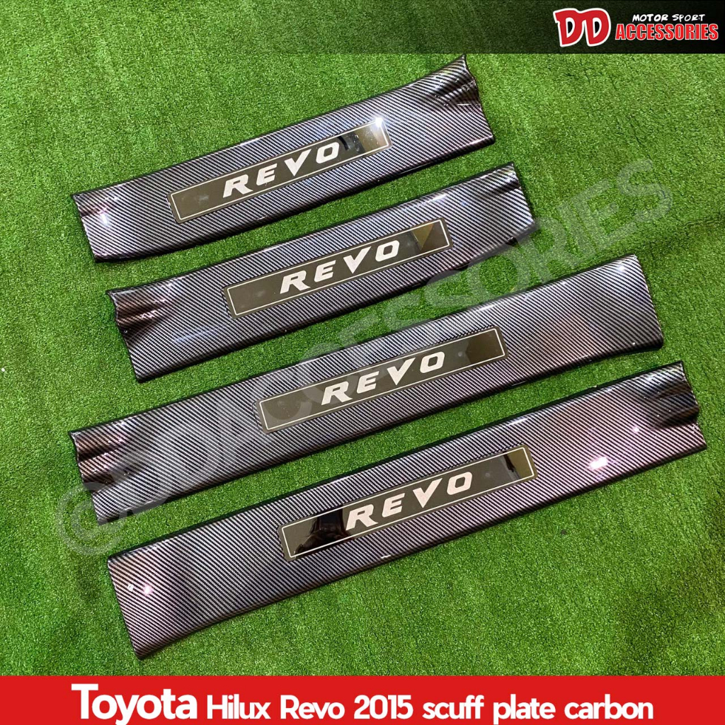 ชายบันได Revo รีโว้ 2015 2017 2018 2020 2021 2022 2023 2024 ครอบเต็ม ลาย carbon 4ประตู Rocco revo NT