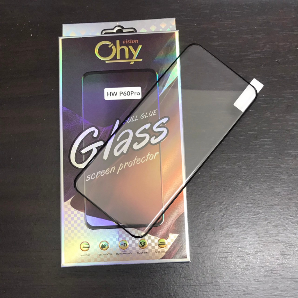 ฟิล์มกระจก จอโค้ง For Huawei P30Pro P40Pro P50Pro P60Pro กาวเต็มจอ Tempered glass