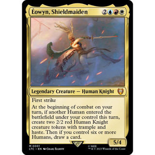 Eowyn, Shieldmaiden การ์ด Magic The Gathering ของแท้ จากชุด The Lord Of The Rings Commander