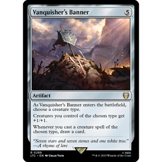 Vanquishers Banner การ์ด Magic The Gathering ของแท้ จากชุด The Lord Of The Rings Commander