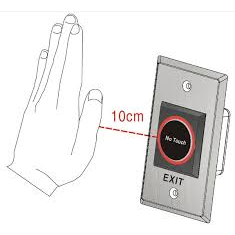 NoTouch Exit Switch DC 12V สวิทซ์แบบไร้สัมผัส มีไฟเห็นในที่มืด ราคา ถูกที่สุด ดีลบีเคเค แกลเลอรีภาพที่ 5