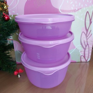 Tupperware โคมโมดูล่า(1ใบ) ใส่อาหาร ใส่ทุเรียน ฝาแน่นไม่หกไม่ซึม กลิ่นไม่ออก