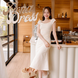 (xs,m,l พร้อมส่ง) (s พรี) #KATI271ꕤ   ‎⸝ ⸝ ⸝ Fiona Dress◞✿