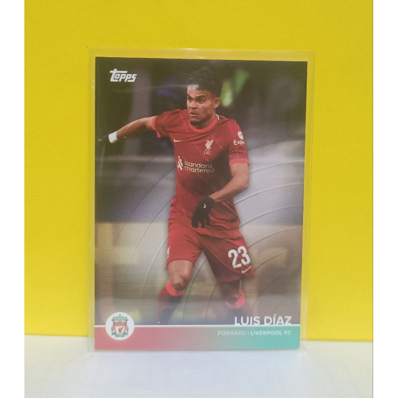 Luis Diaz card soccer Topps Liverpool base card