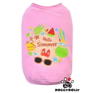 Petcloths -Doggydolly  เสื้อผ้าแฟชั่น เสื้อผ้าสัตว์เลี้ยง เสื้อผ้าหมาแมว เสื้อยืด คอกลม  T-Shirt ขนาด1-9โล T750