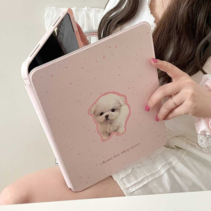 ✨พร้อมส่ง✨เคสiPadหมุน 360° แผ่นหลังอะครีลิ Air8 11 Gen11 Gen9 Air7/6 11 CutePuppy Air5/4 เรียบง่าย