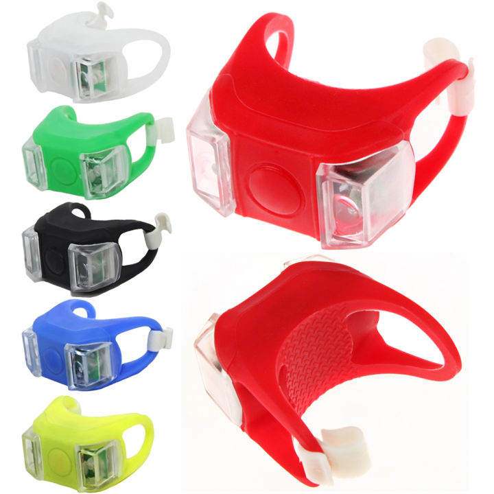 ไฟท้ายซิลิโคน ไฟท้ายจักรยาน มีหลายสีให้เลือก Elastic silicone lamp (ราคา/ชิ้น)
