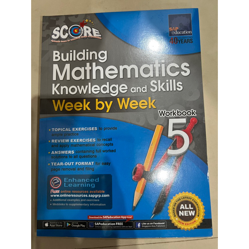 Score Building Mathematics knowledge and skills week by week primary 5 แบบฝึกหัดคณิตศาสตร์ ชั้นประถม