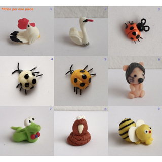 ตุ๊กตาสัตว์น่ารักปั้นจากดินสำหรับทุกวัย Delightful Animal Dolls Crafted from Clay for All Ages #7 - Chicken, Swan, Bee