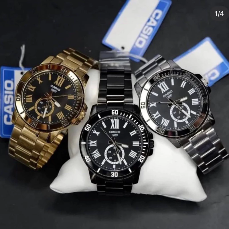 นาฬิกาแฟชั่น Casio-MTP VD200 พร้อมกล่อง !!!